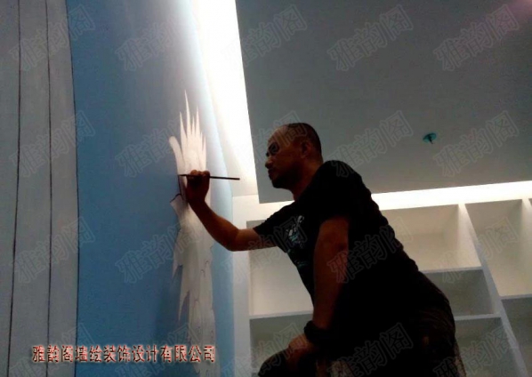 上梅林寶馬4S店兒童游樂區(qū)墻體手繪
